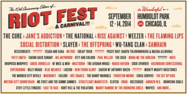 (CHICAGO) Riot Fest & Carnival Lineup Announced & On Sale Now!