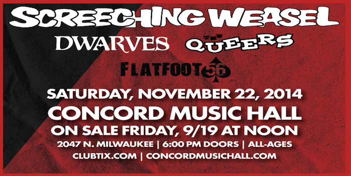Screeching Weasel – November 22, Concord Music Hall