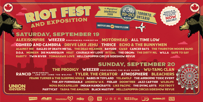 Toronto – By Day Lineup & Single Day Tickets