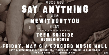 Say Anything – Friday, May 6, Concord Music Hall