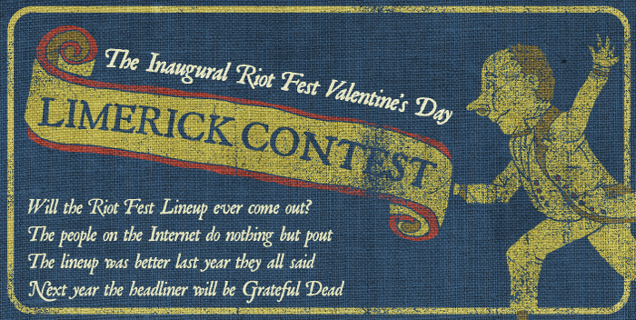 Riot Fest Valentine’s Day Limerick Contest