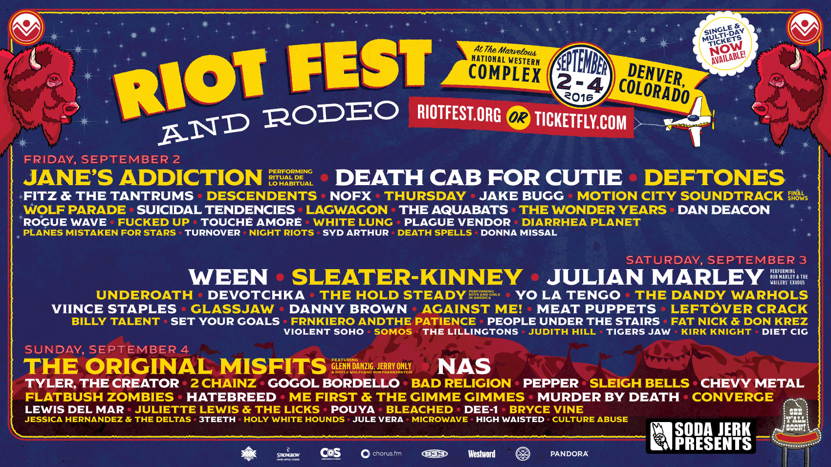 Riot Fest Lineup 2016 Riot Fest 