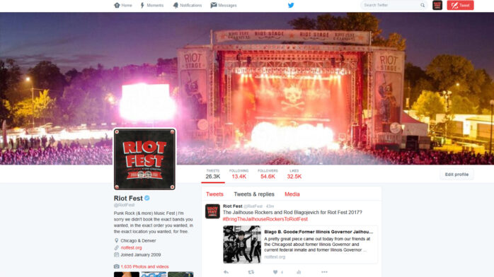 RIOT FEST TWITTER ROUNDUP