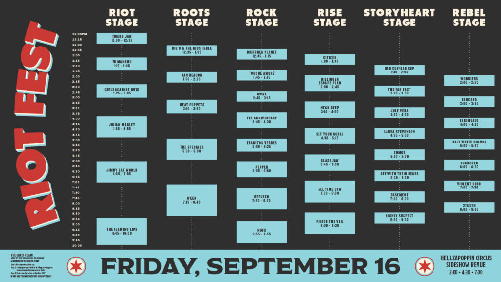 Finally. Riot Fest Chicago Day 1 Is Here.