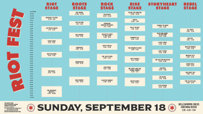 Riot Fest Chicago Day 3. Here We Go.