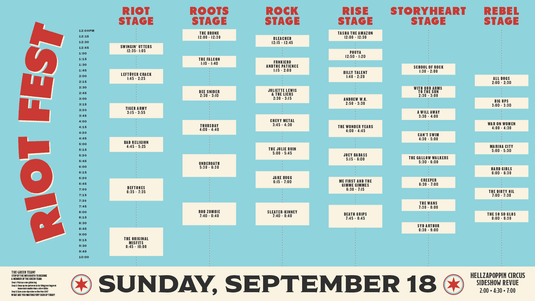 7 tough decisions on the Riot Fest 2016 schedule - RedEye