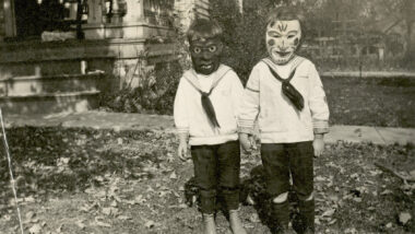 Creepy Kids Wearing Creepy Old Halloween Costumes