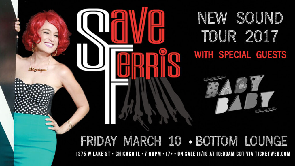 Save Ferris Is Coming To Chicago on March 10th