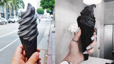 This Soft Serve Ice Cream Is Goth As Fuck