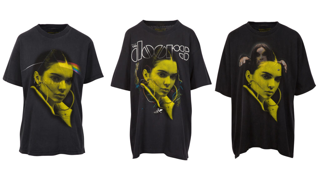 For $125 You Can Buy Old Band T-Shirts With Kylie or Kendall Jenner’s Face On Them Because Fuck You That’s Why