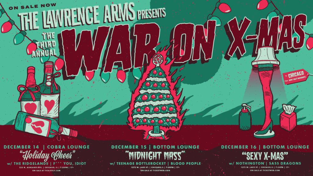 Manger Danger! It’s The Lawrence Arms’ Third Annual War On X-mas