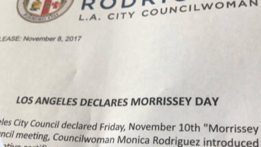 November 10th Has Been Declared ‘Morrissey Day’