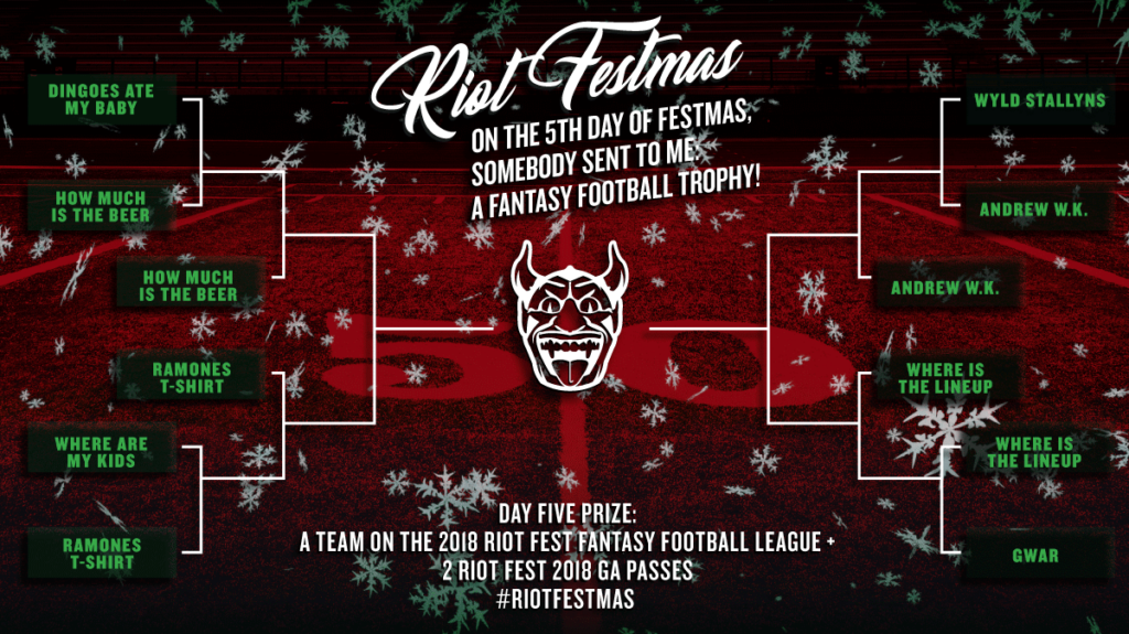 On the 5th Day of Festmas, Somebody Sent to Me: A Fantasy Football Trophy