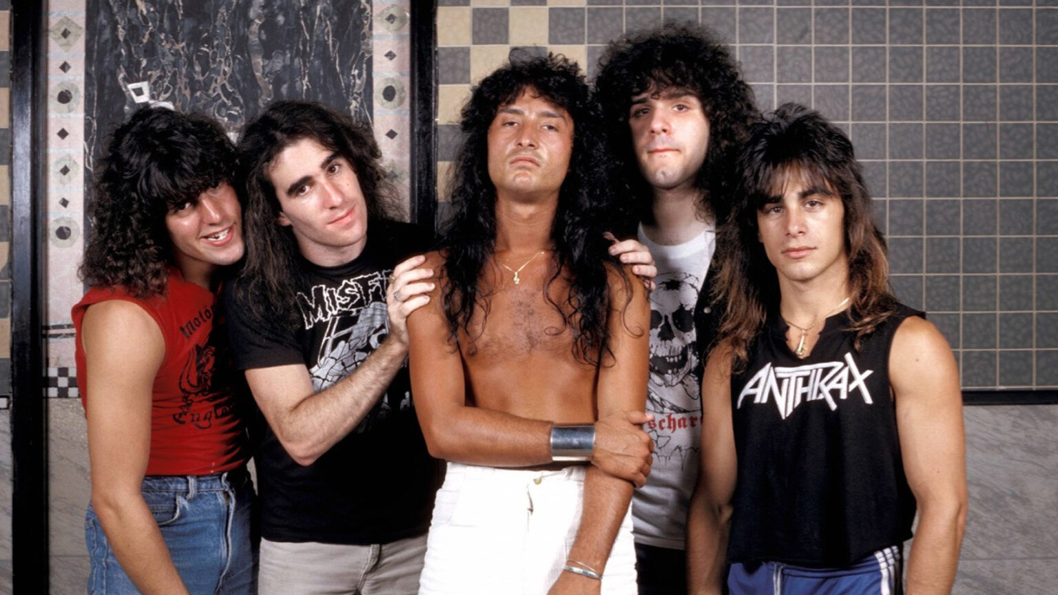 Рок 90 годов зарубежные. Антракс группа. Рок группа Anthrax. Группа Anthrax фото. Anthrax 1985.