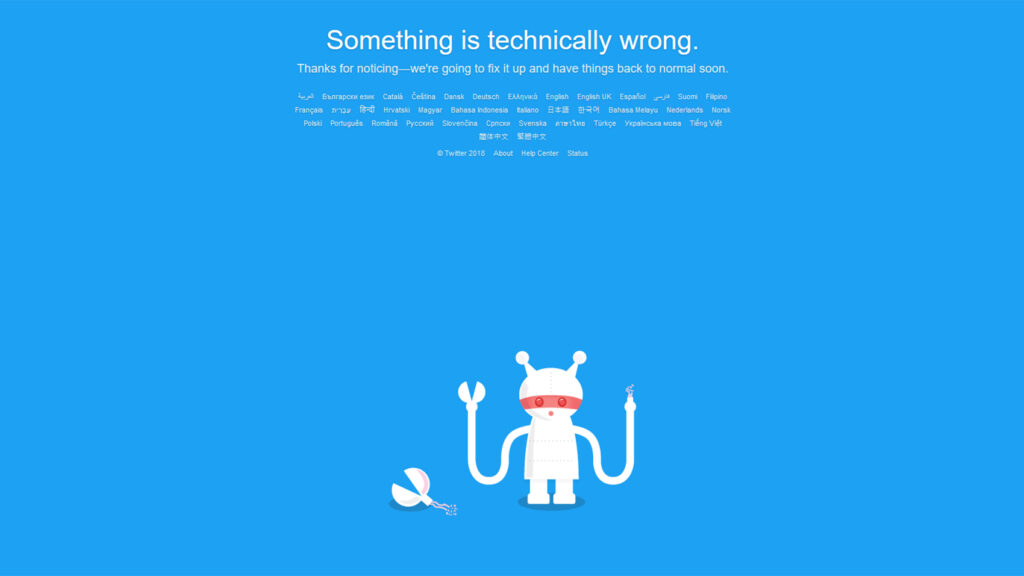 Twitter is down and it’s amazing