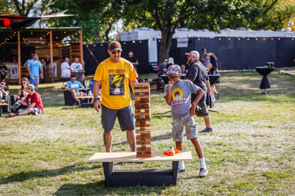 Games in the Deluxe area at Riot Fest