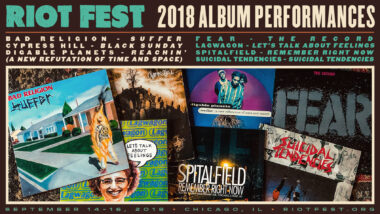 Bad Religion, Cypress Hill, Suicidal Tendencies, and More to Perform Classic Albums at Riot Fest 2018