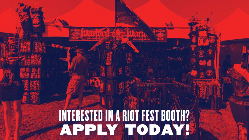 Want to Sell Stuff at Riot Fest This Year? We’re Currently Accepting Vendor Applications