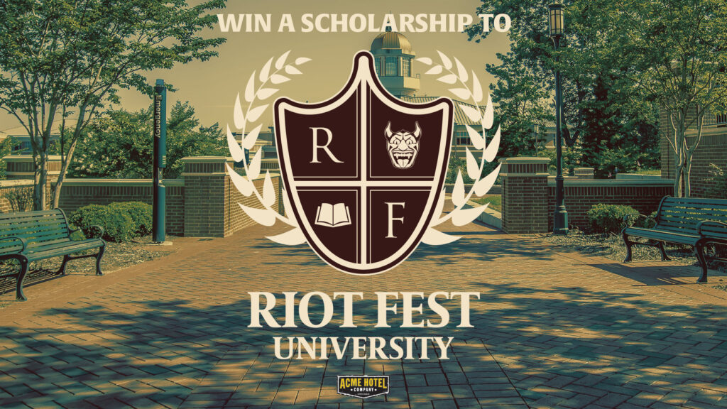 Win A Scholarship to Riot Fest University