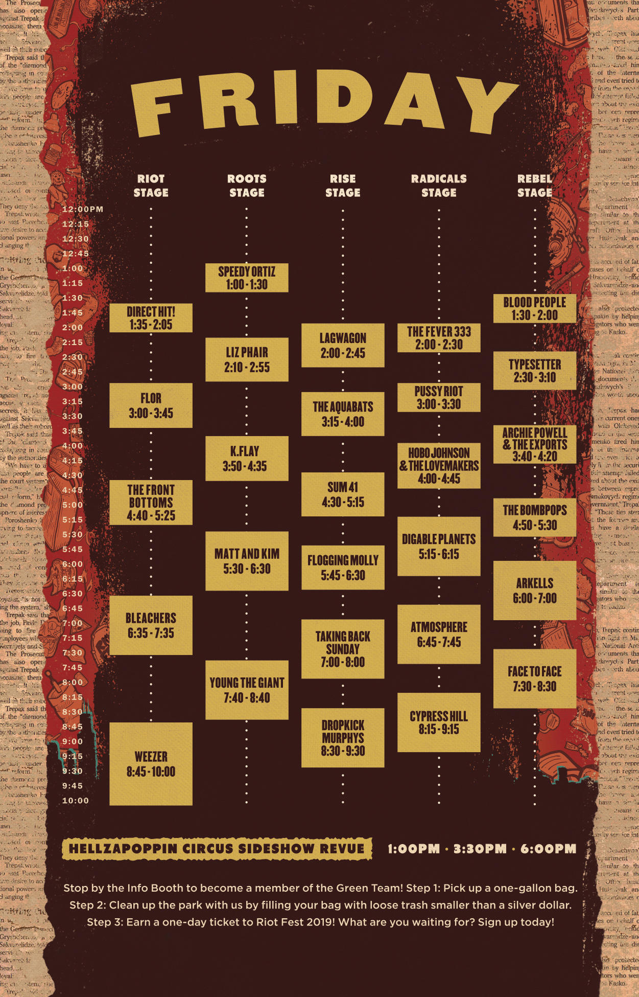 The Riot Fest Schedule Is Here Riot Fest 2023 – September 15th-17th