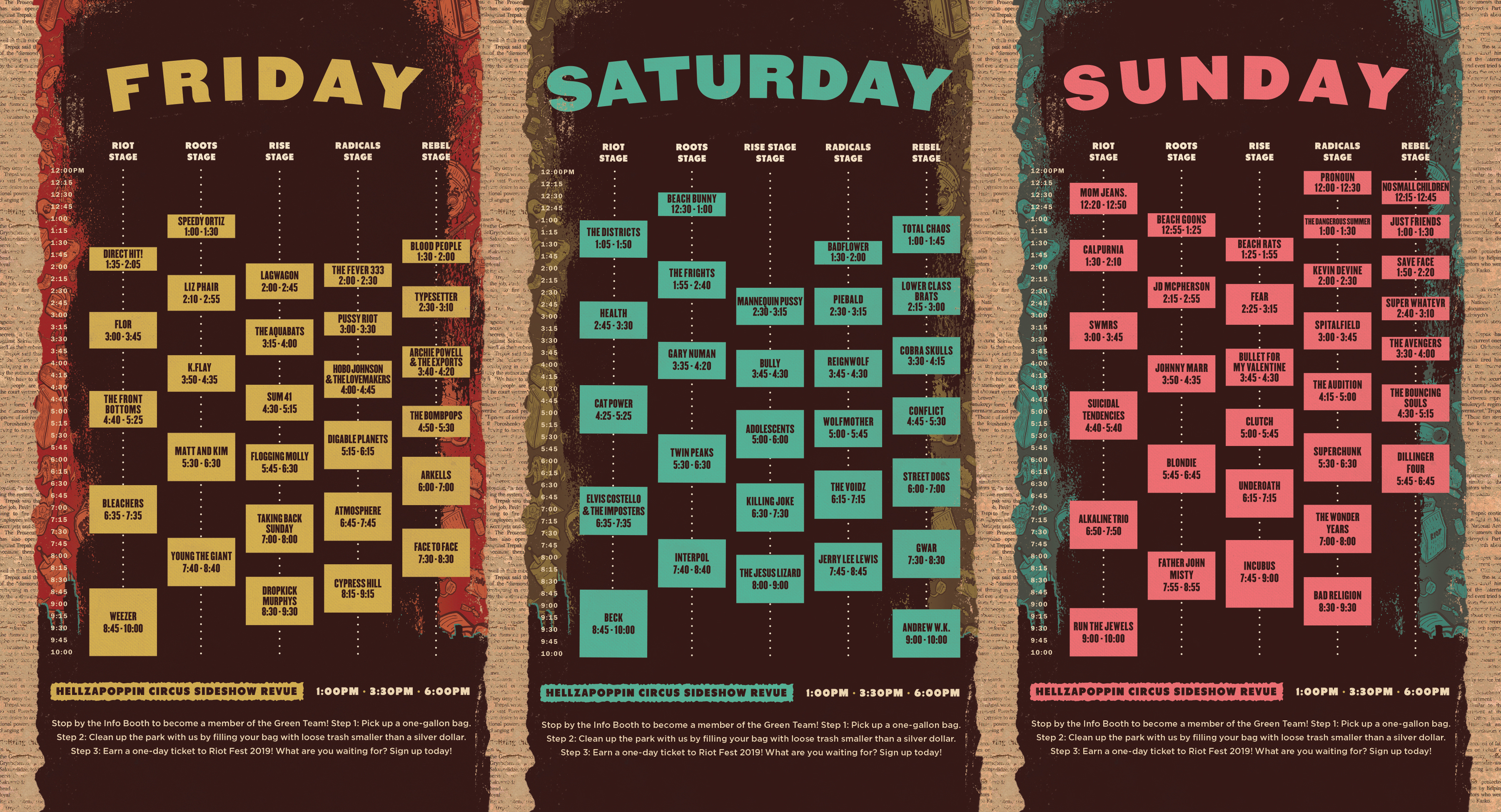 The Riot Fest Schedule Is Here Riot Fest