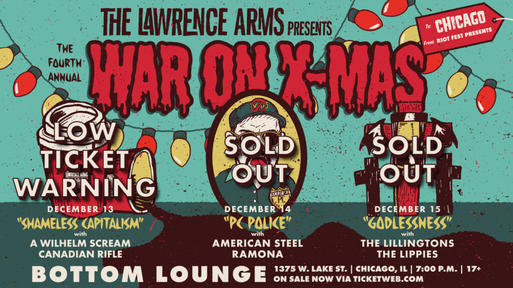 Manger Danger! It’s The Lawrence Arms’ Fourth Annual War On X-mas