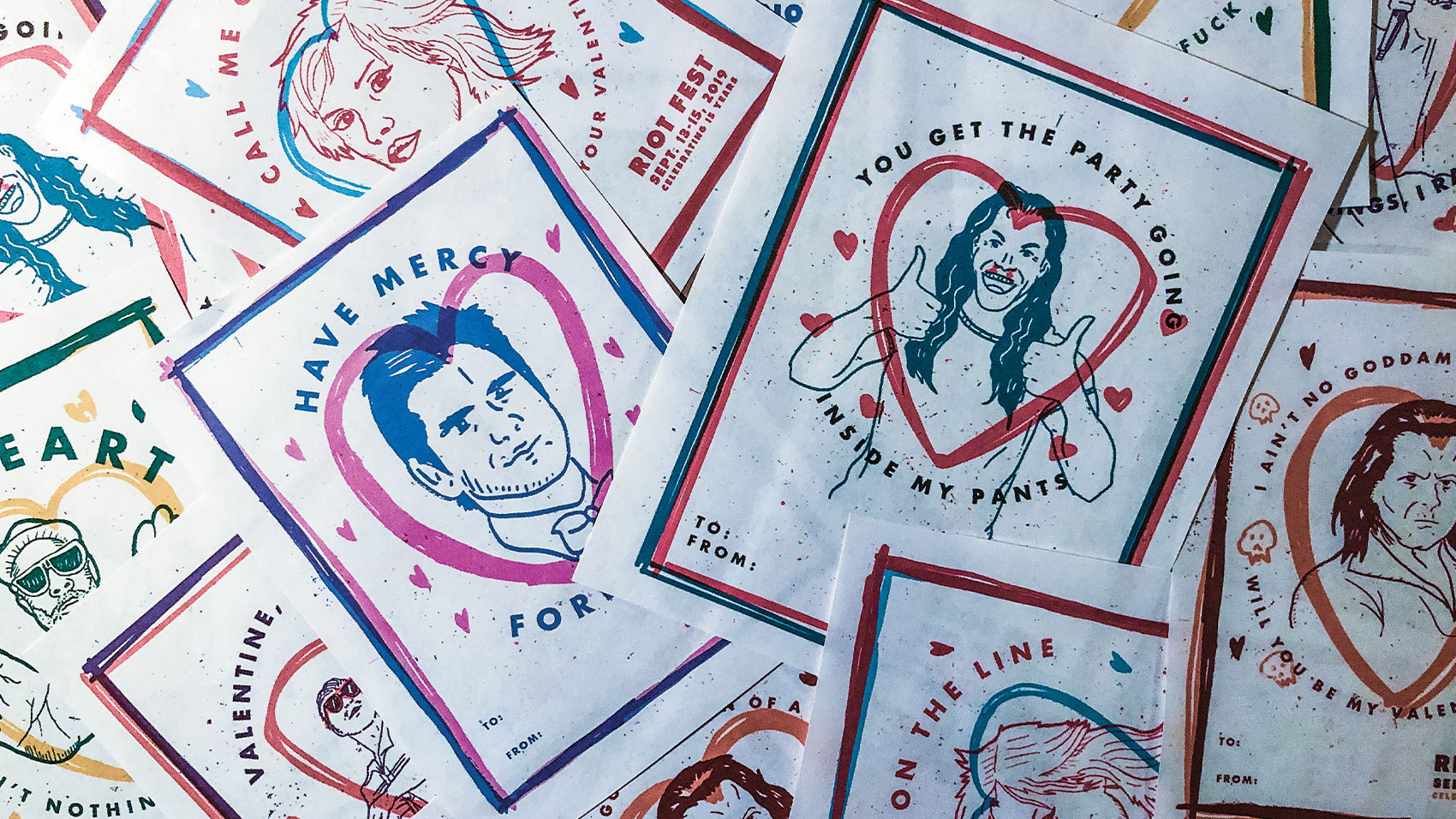 Riot Fest 2019 Valentine’s Day Cards