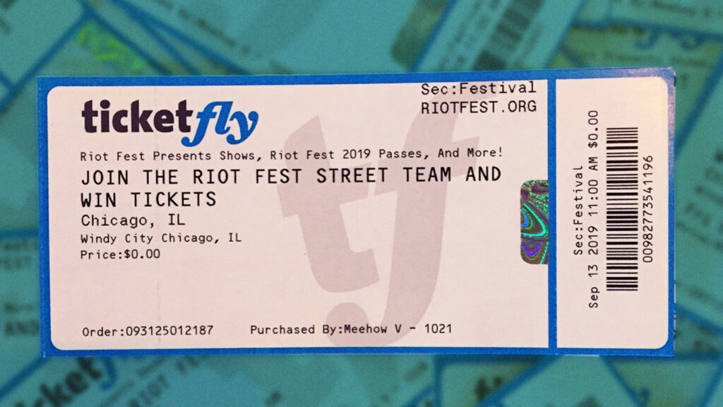 Join the Riot Fest Street Team
