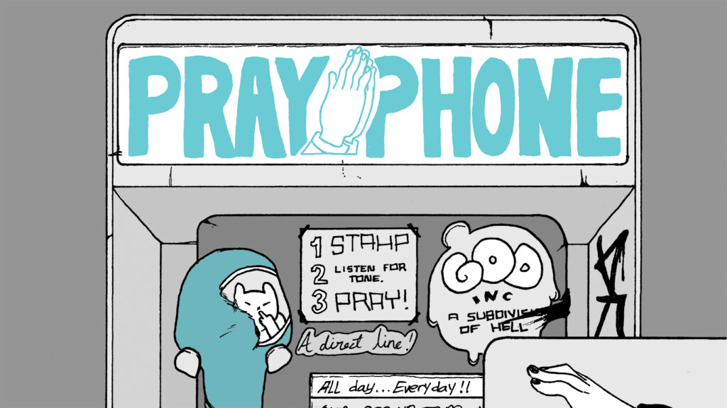In “Pray Phone,” a Comic About Angels, Advice Comes at a Price
