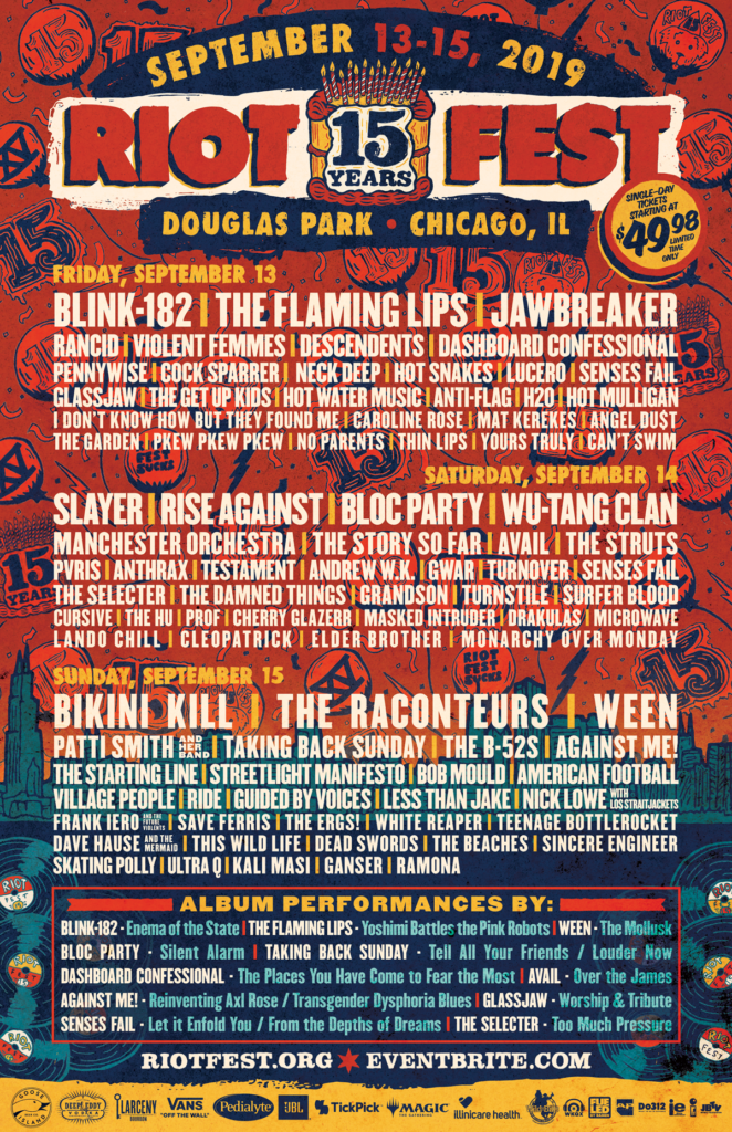 Chicago Lineup Riot Fest