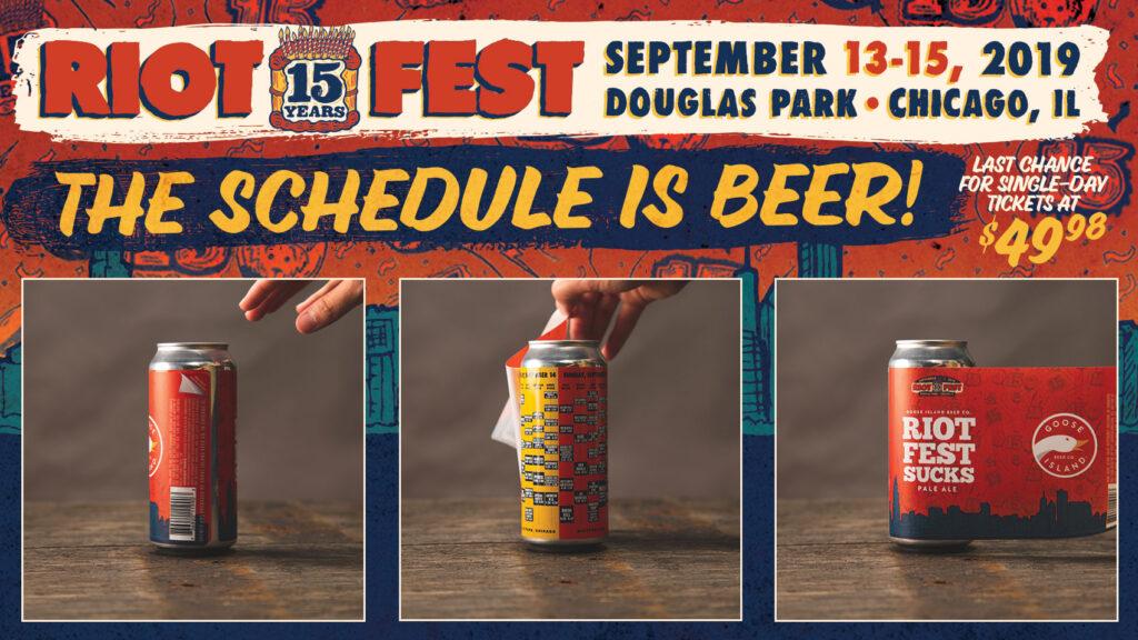 The Riot Fest 2019 Schedule Is Here (And It’s Beer)