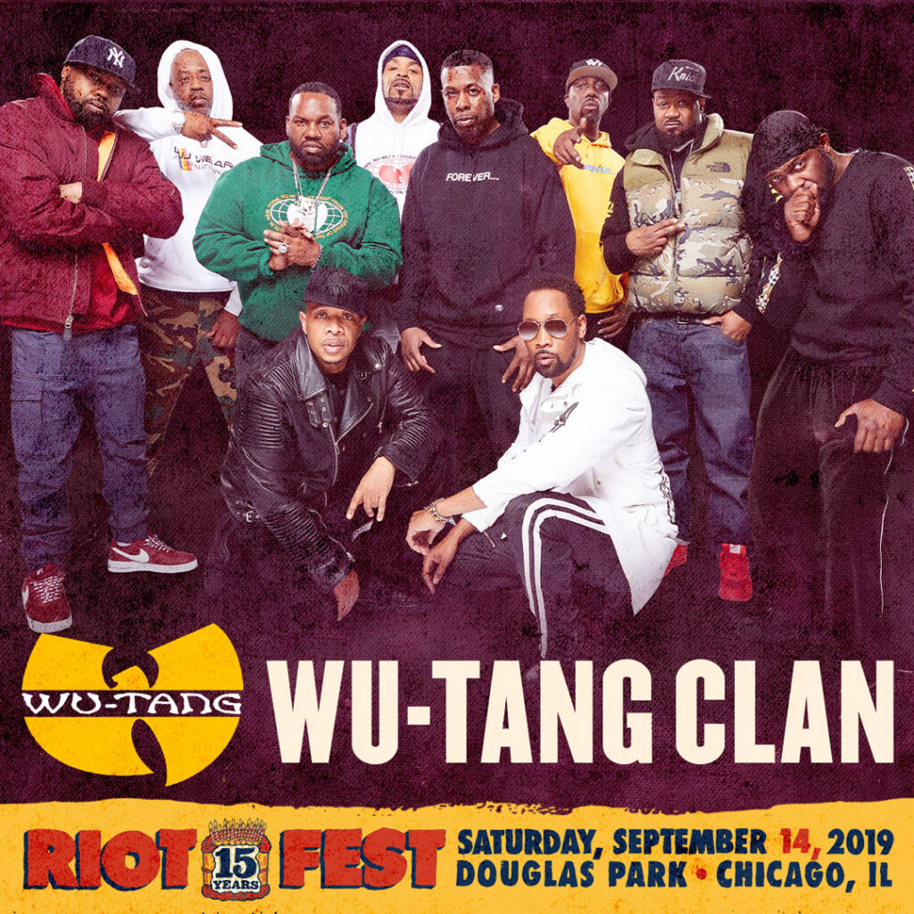 WuTang Clan Added to Riot Fest 2019 Lineup