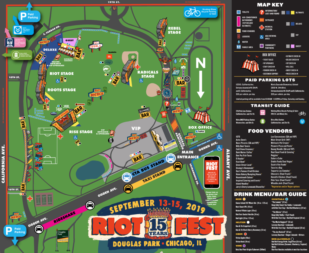 Never Get Lost Again: The Riot Fest 2019 Map is Here!