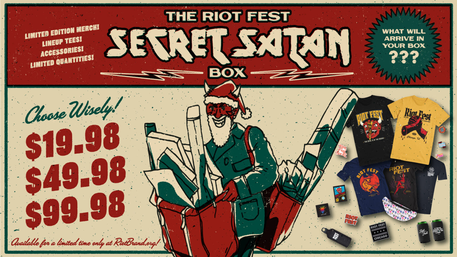 The Black Friday Riot Fest Secret Satan Box Is Here Riot Fest