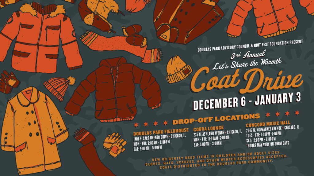 Share The Warmth, Donate A Coat: 3rd Annual Douglas Park Coat Drive