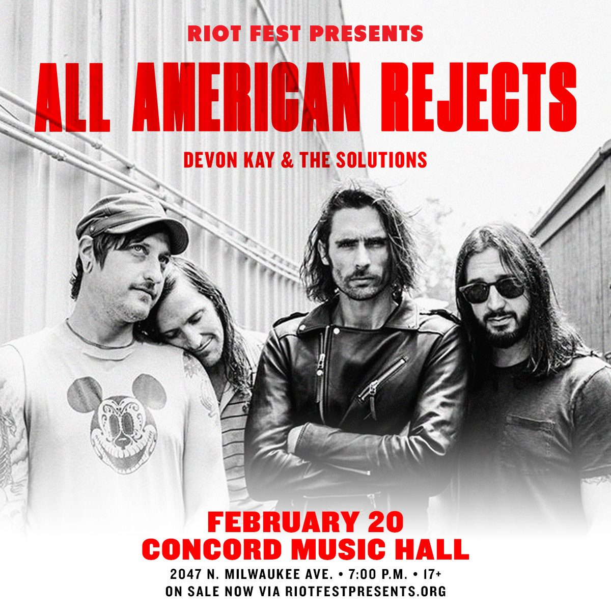 all american rejects tour lineup