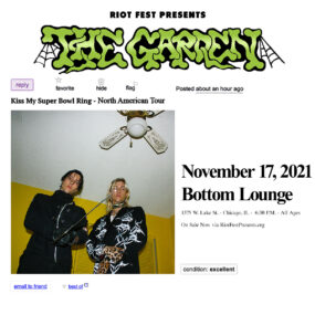 Rescheduled Date: The Garden