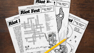 The Riot Fest Stay-at-Home Activity Book