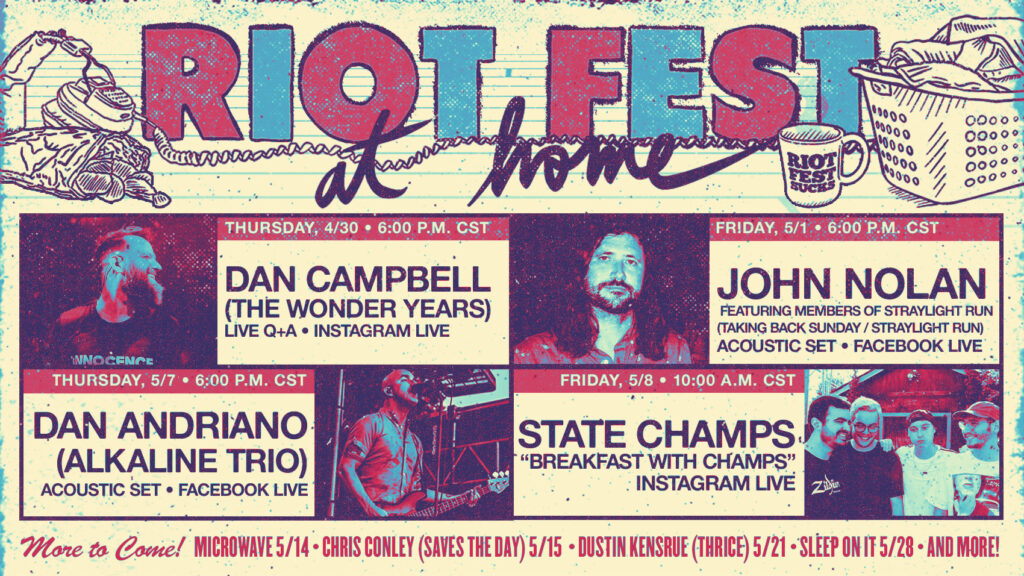 Riot Fest at Home: A Look at Our Next Two Weeks of Livestreams