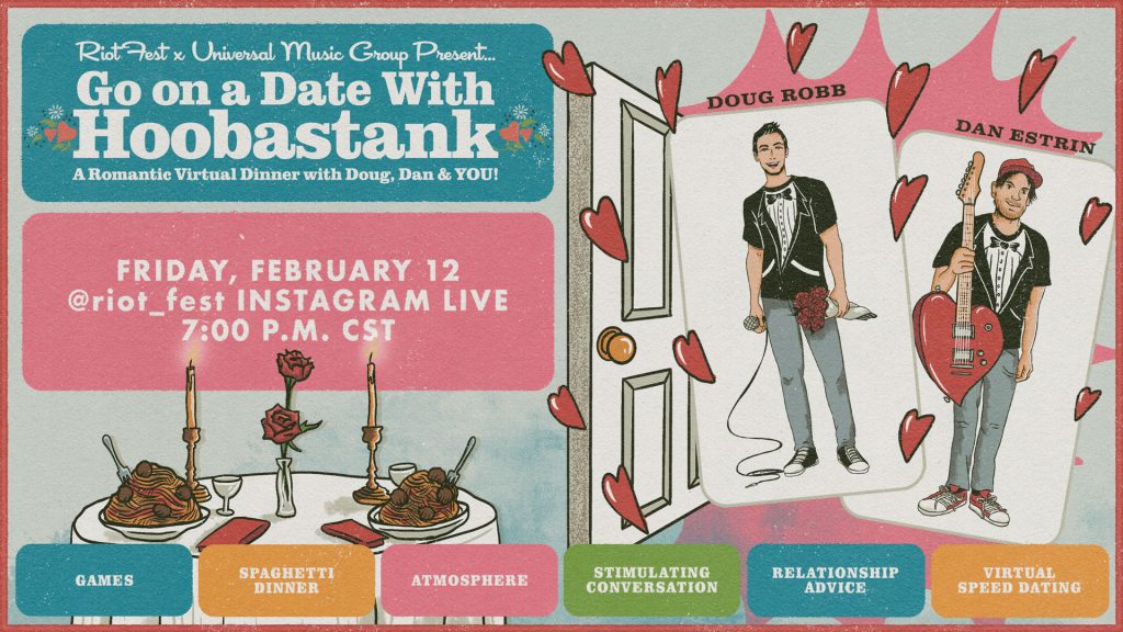 Go on a Virtual Dinner Date With Hoobastank This Friday