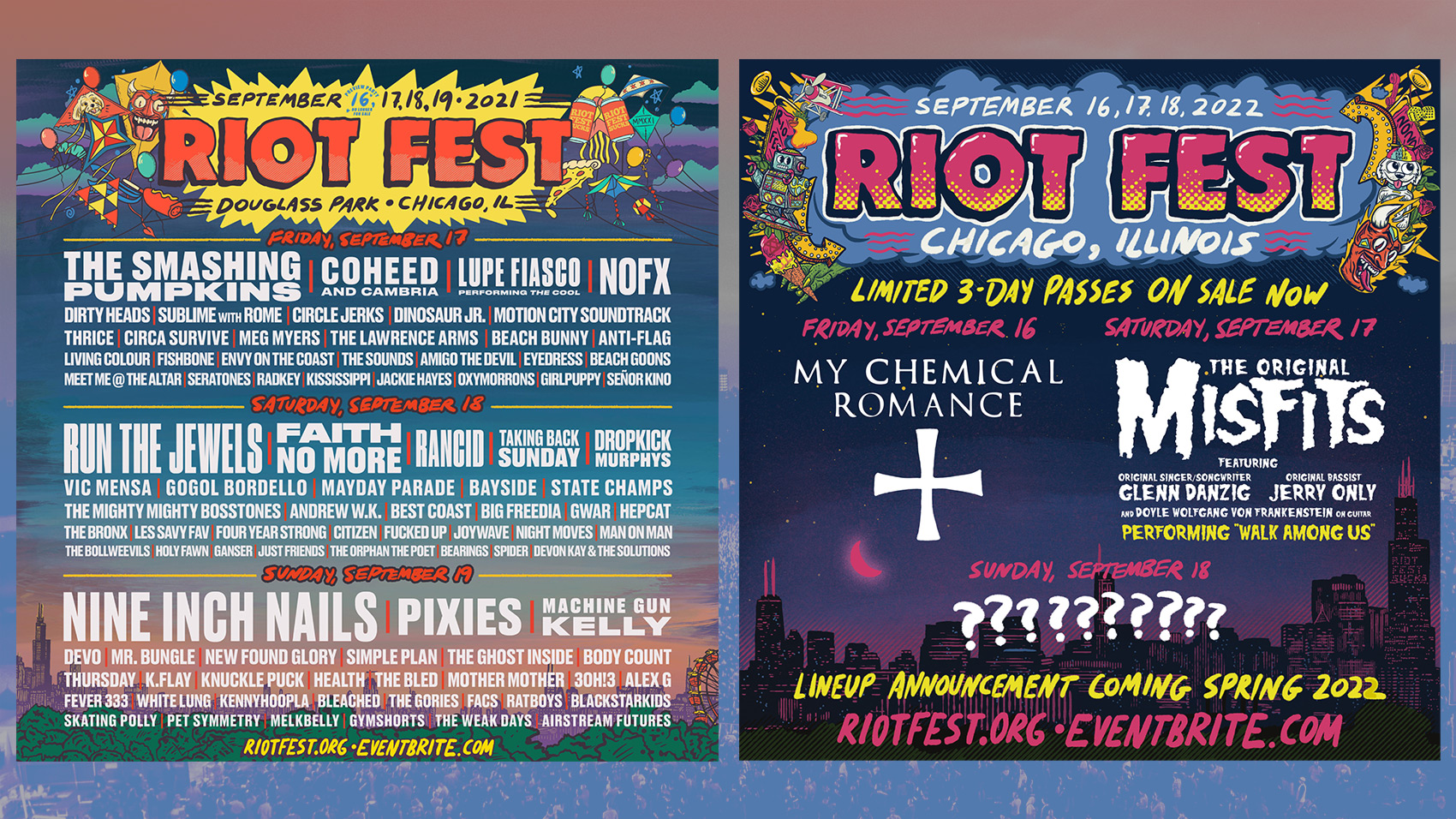 The Riot Fest 2021 Lineup is Here (Plus, 2022 Tickets)