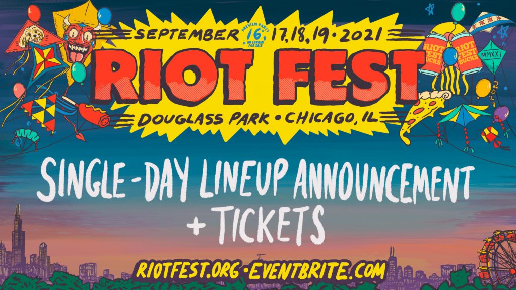 Daily Lineups Are Here! More Bands Announced for Riot Fest 2021