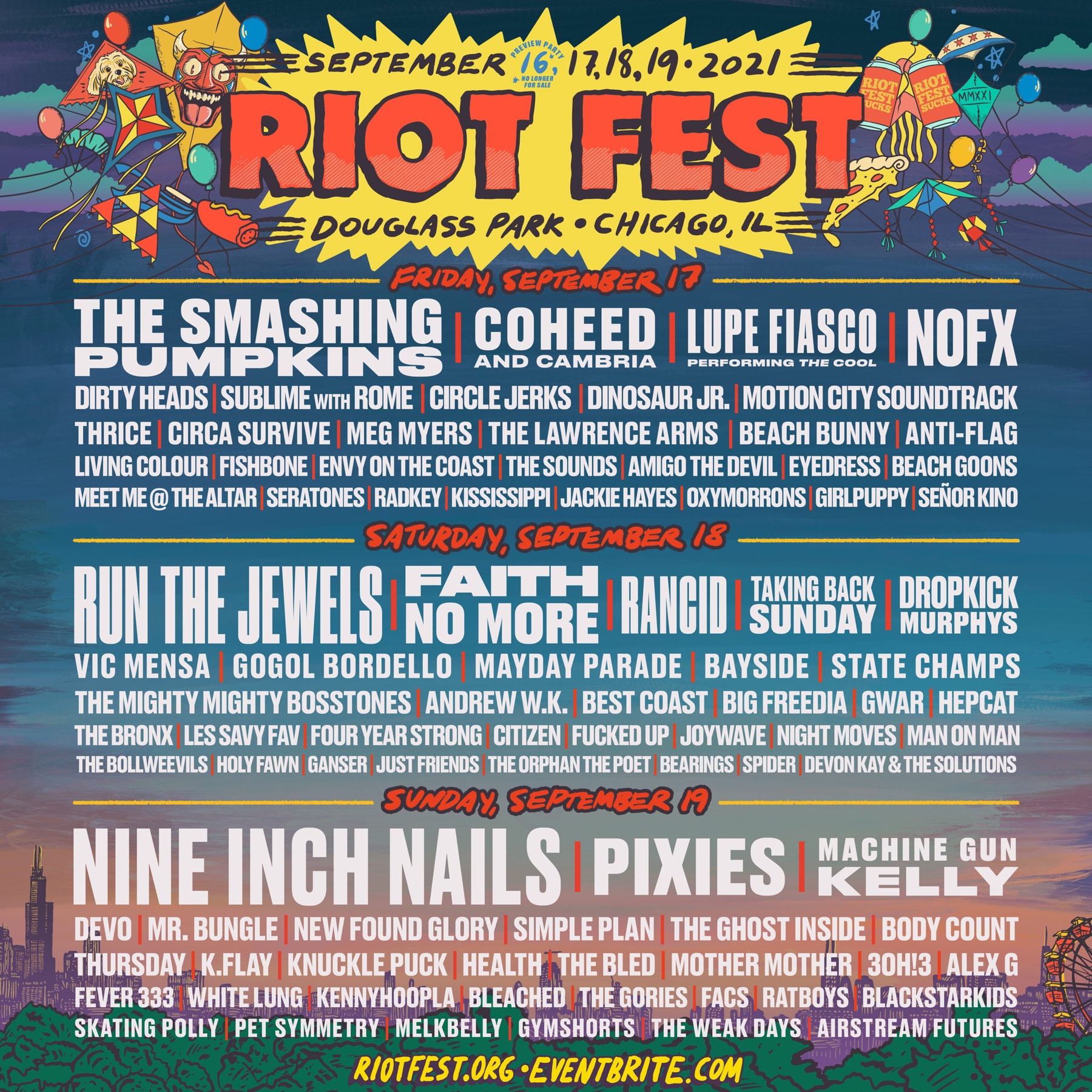 Chicago Lineup | Riot Fest