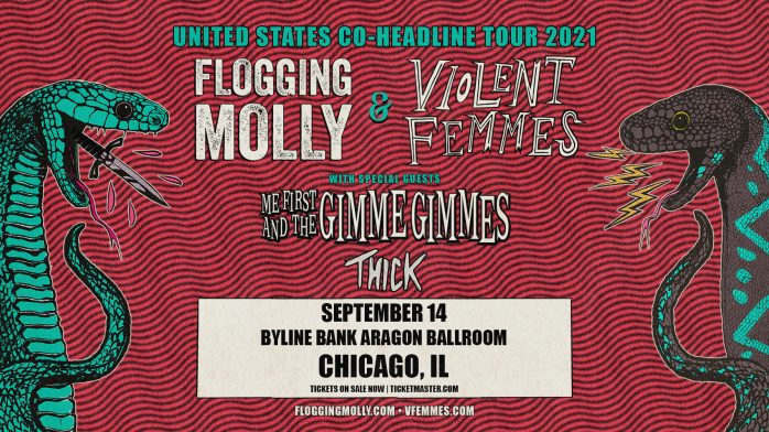 Flogging Molly and Violent Femmes to Co-Headline Aragon Ballroom This September