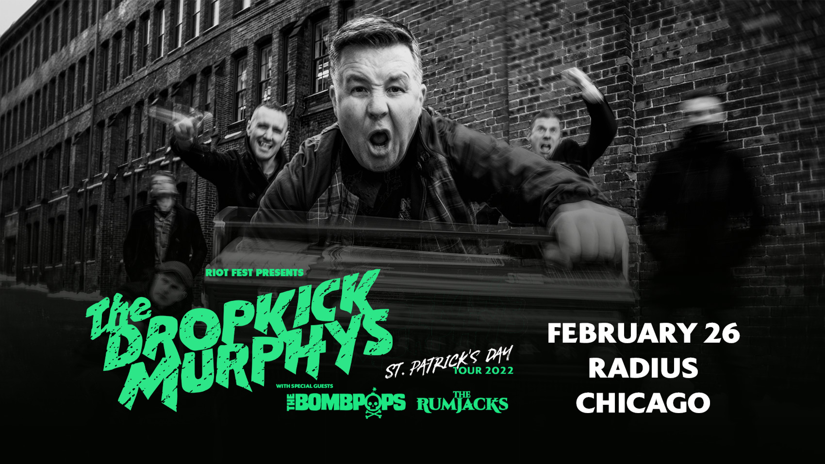 Dropkick Murphys Return to Chicago for St. Patrick’s Day Tour on