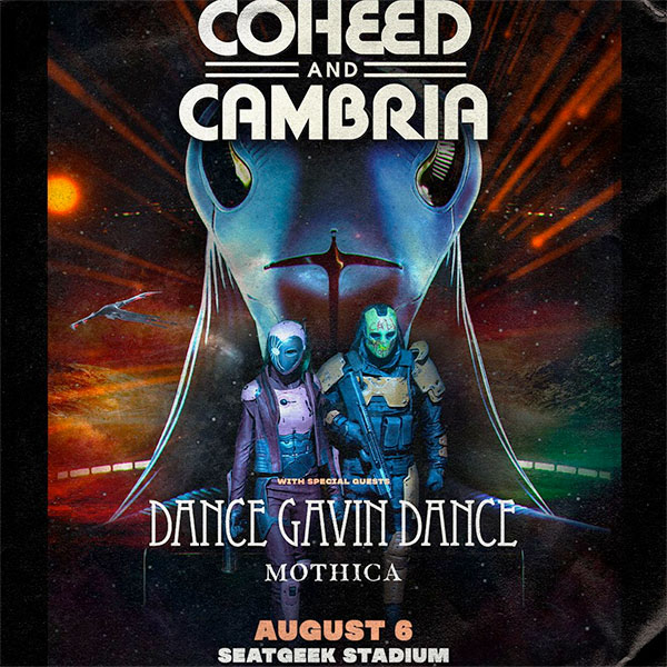 Coheed & Cambria at SeatGeek Stadium with Dance Gavin Dance
