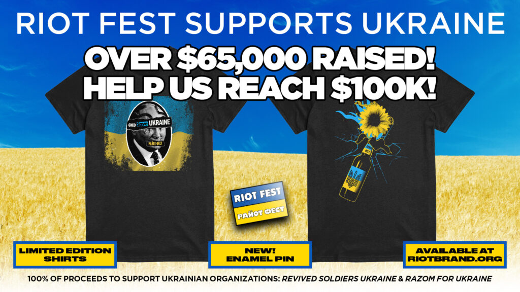 Riot Fest Supports Ukraine with Merch Fundraiser