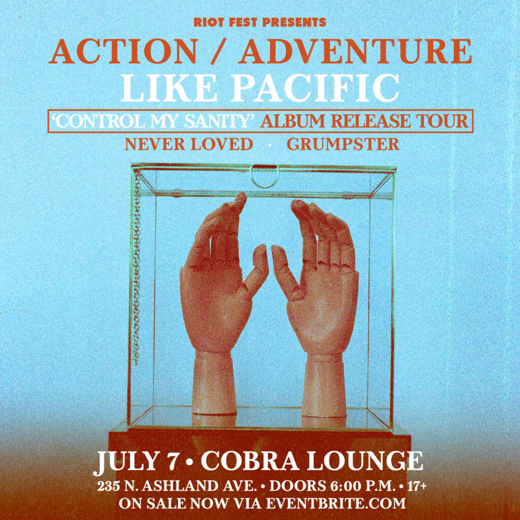 like pacific, action/adventure, never loved, grumpster, chicago, cobra lounge, music, live music, concert