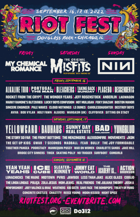 2022 Lineup - Riot Fest