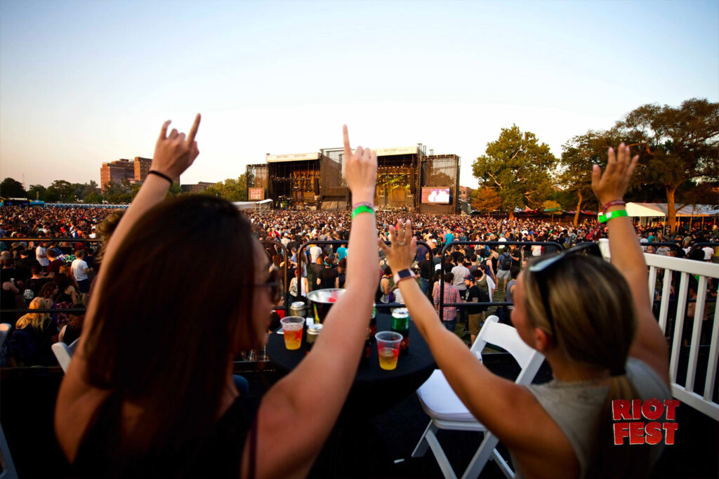 Ultimate VIP Tickets at Riot Fest with Cabana
